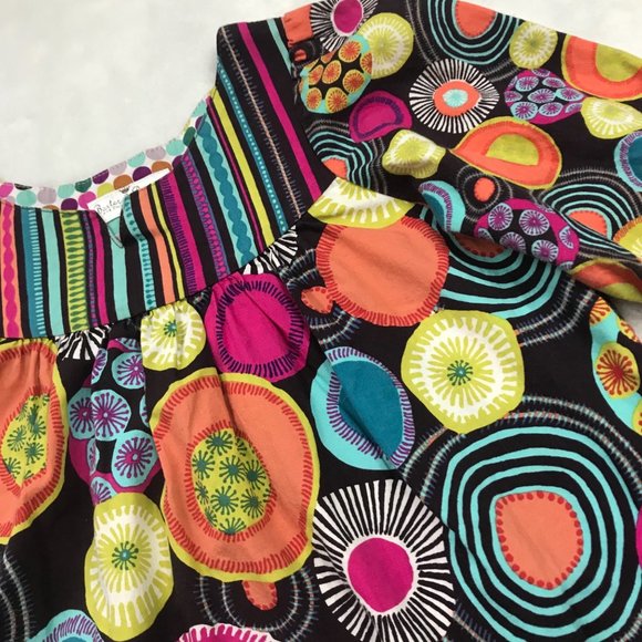 Baxter & Beatrice Multi Colored Abstract Shift Dress Mixed Print Girls Size 6 - Picture 9 of 10